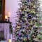 Glitzhome® 11ft Pre-Lit Green Full Fir Artificial Christmas Tree, Multicolor LED Lights